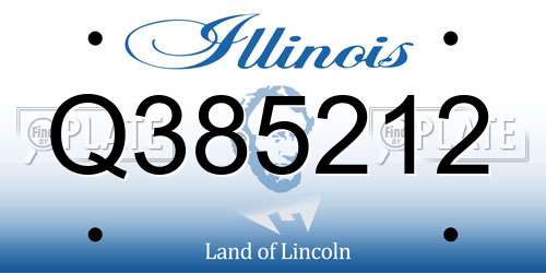 Q385212 Illinois License Plate