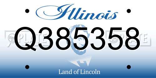 Q385358 Illinois License Plate