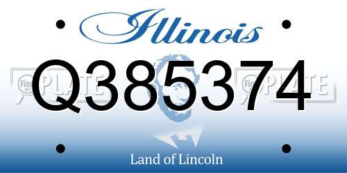 Q385374 Illinois License Plate