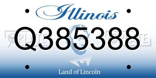 Q385388 Illinois License Plate