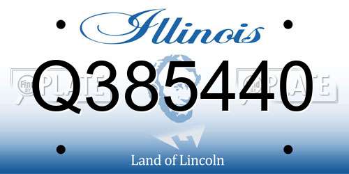 Q385440 Illinois License Plate