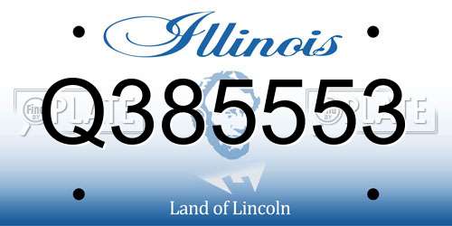 Q385553 Illinois License Plate