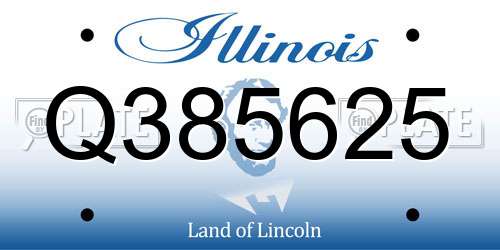 Q385625 Illinois License Plate
