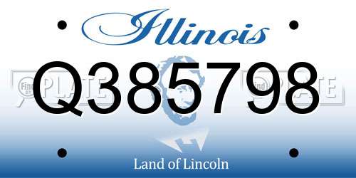 Q385798 Illinois License Plate