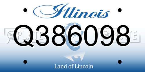 Q386098 Illinois License Plate