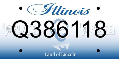Q386118 Illinois License Plate