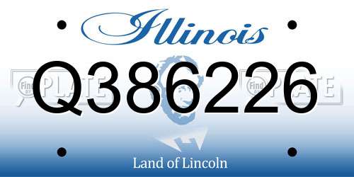 Q386226 Illinois License Plate