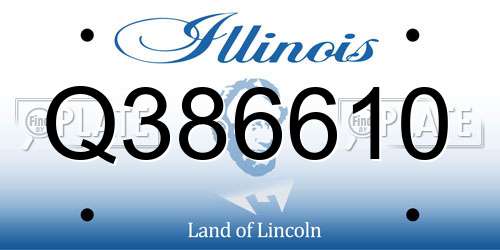 Q386610 Illinois License Plate