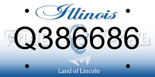Q386686 Illinois License Plate