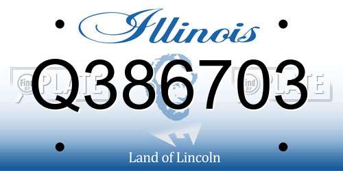 Q386703 Illinois License Plate