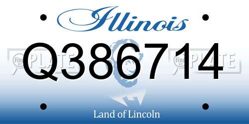 Q386714 Illinois License Plate