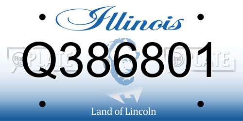Q386801 Illinois License Plate