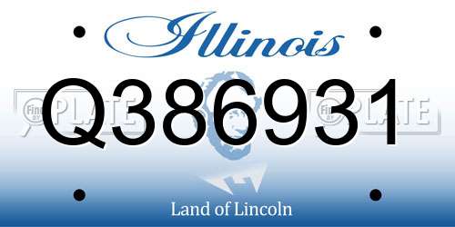 Q386931 Illinois License Plate