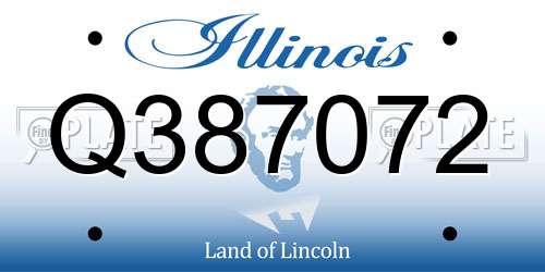 Q387072 Illinois License Plate