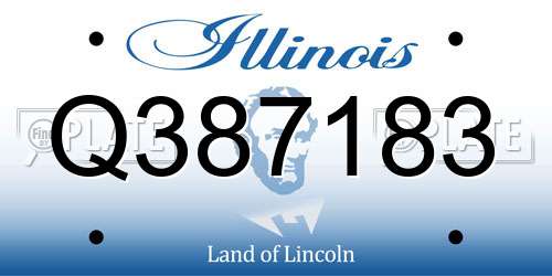 Q387183 Illinois License Plate