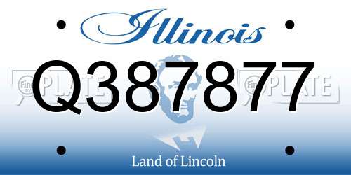 Q387877 Illinois License Plate