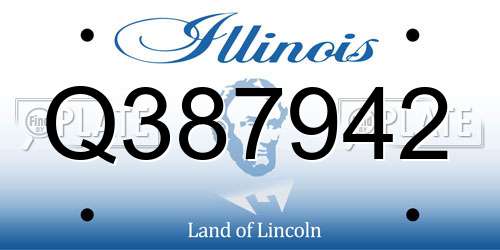 Q387942 Illinois License Plate