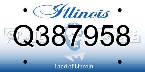 Q387958 Illinois License Plate