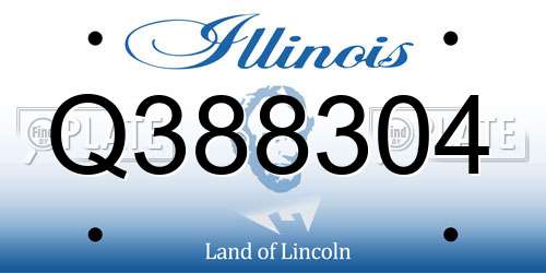Q388304 Illinois License Plate