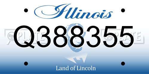 Q388355 Illinois License Plate