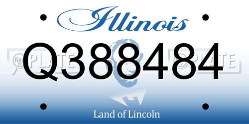 Q388484 Illinois License Plate