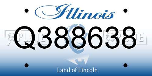 Q388638 Illinois License Plate