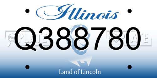 Q388780 Illinois License Plate