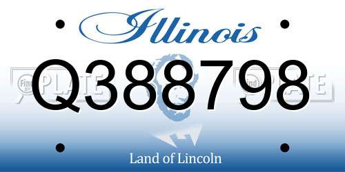 Q388798 Illinois License Plate