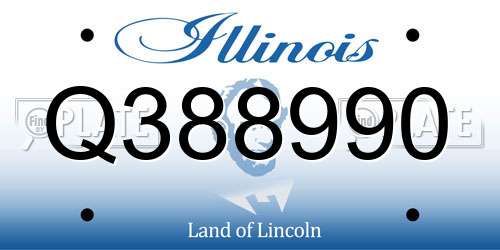 Q388990 Illinois License Plate