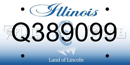 Q389099 Illinois License Plate