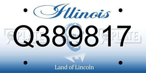Q389817 Illinois License Plate