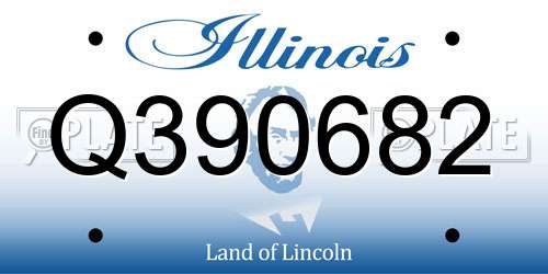 Q390682 Illinois License Plate
