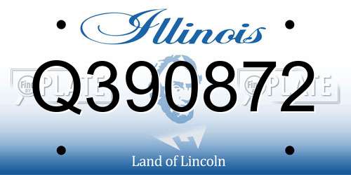 Q390872 Illinois License Plate