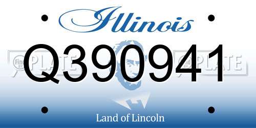 Q390941 Illinois License Plate