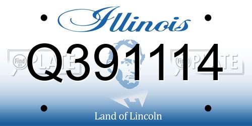Q391114 Illinois License Plate