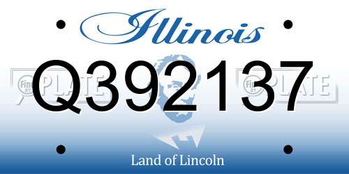 Q392137 Illinois License Plate
