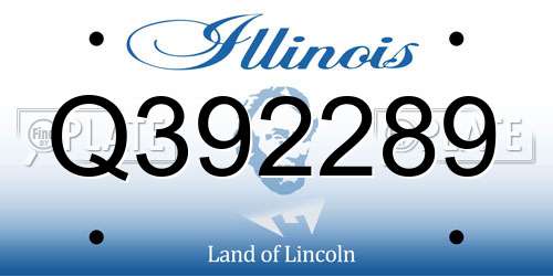 Q392289 Illinois License Plate