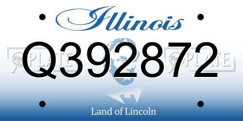 Q392872 Illinois License Plate