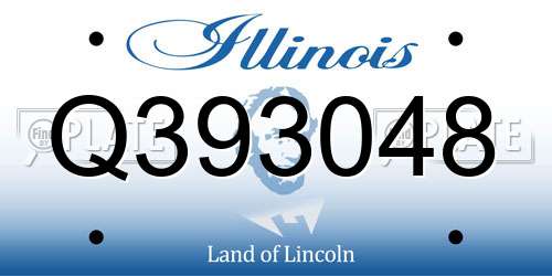 Q393048 Illinois License Plate
