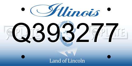 Q393277 Illinois License Plate