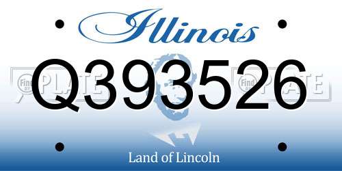 Q393526 Illinois License Plate