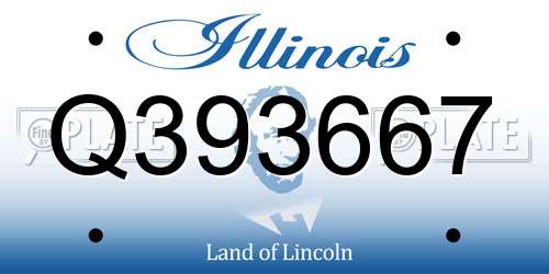 Q393667 Illinois License Plate