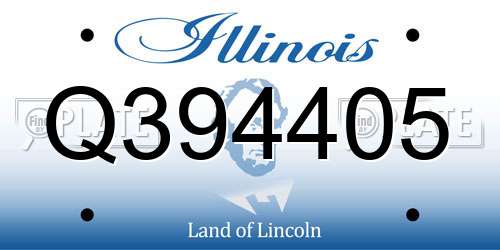 Q394405 Illinois License Plate