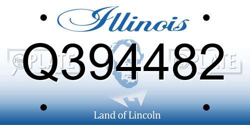 Q394482 Illinois License Plate