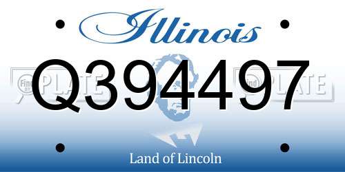Q394497 Illinois License Plate
