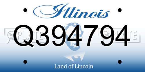 Q394794 Illinois License Plate