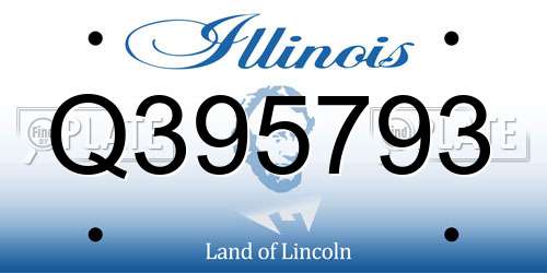 Q395793 Illinois License Plate