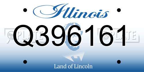 Q396161 Illinois License Plate