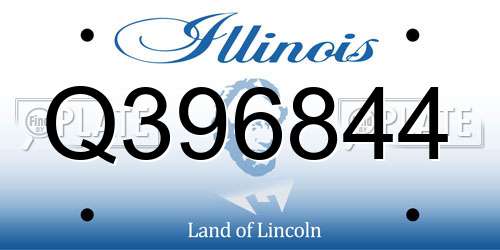 Q396844 Illinois License Plate