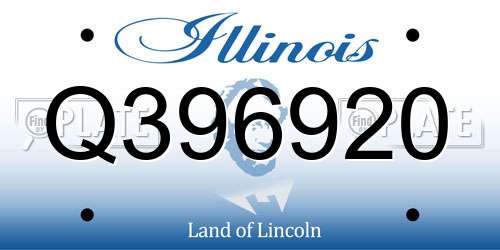 Q396920 Illinois License Plate